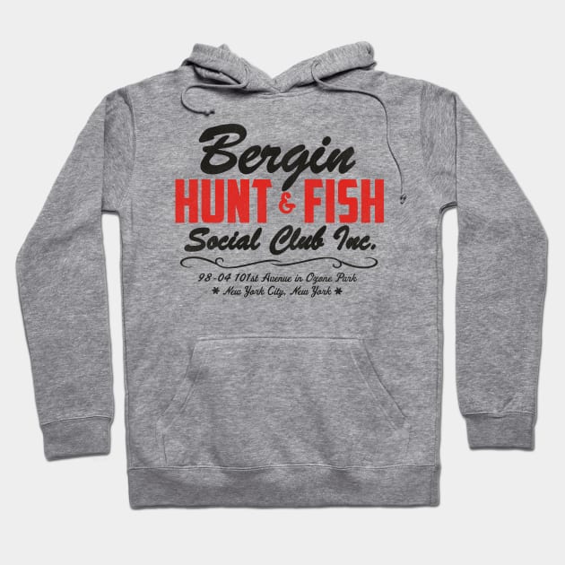 Bergin Hunt and Fish Social Club / Gambino Mob Mafia NYC Hoodie by darklordpug